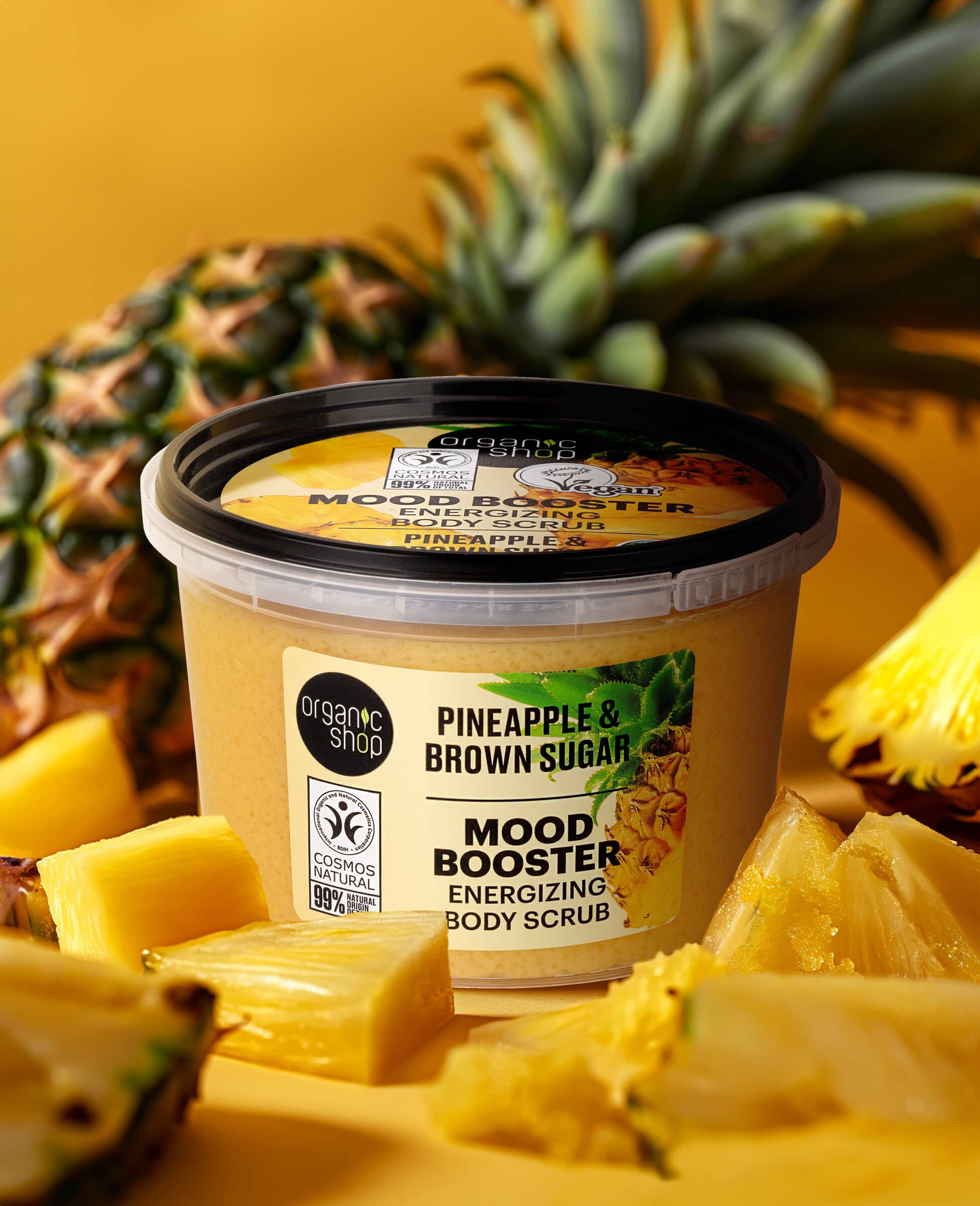 Mood Booster Energizing Body Scrub. Pineapple & Brown Sugar