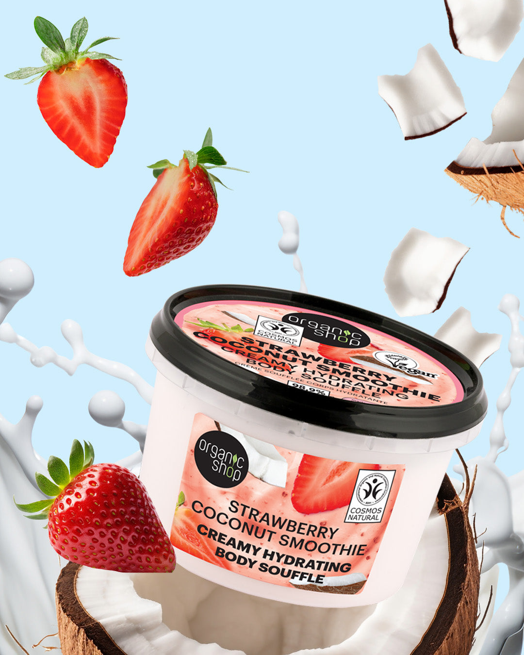 Strawberry Coconut Smoothie Creamy Hydrating Body Souffle
