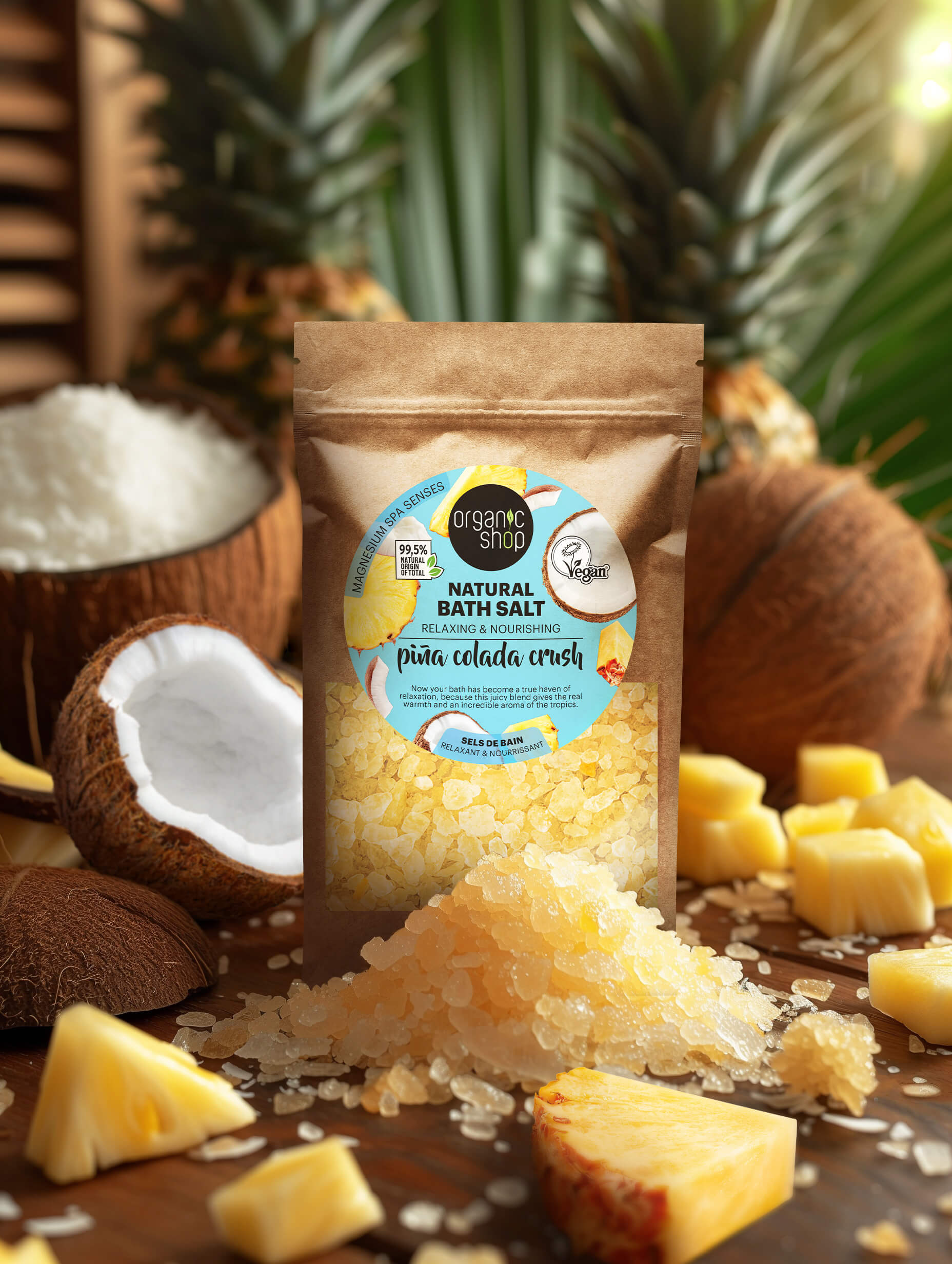 Pina Colada Crush. Natural Bath Salt – Organic Shop