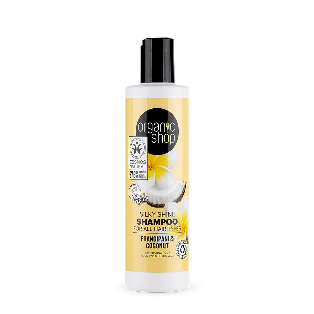 Silky Shine Shampoo For All Hair Types Frangipani & Coconut