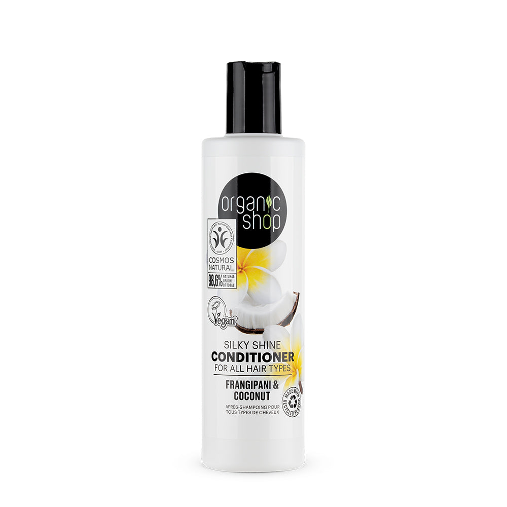 Silky Shine Conditioner For All Hair Types Frangipani & Coconut