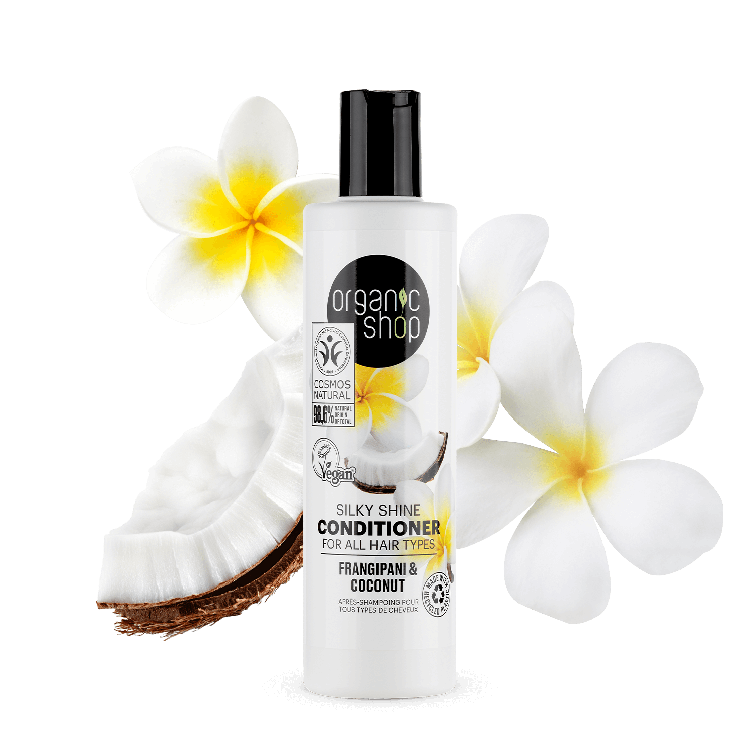 Silky Shine Conditioner For All Hair Types Frangipani & Coconut