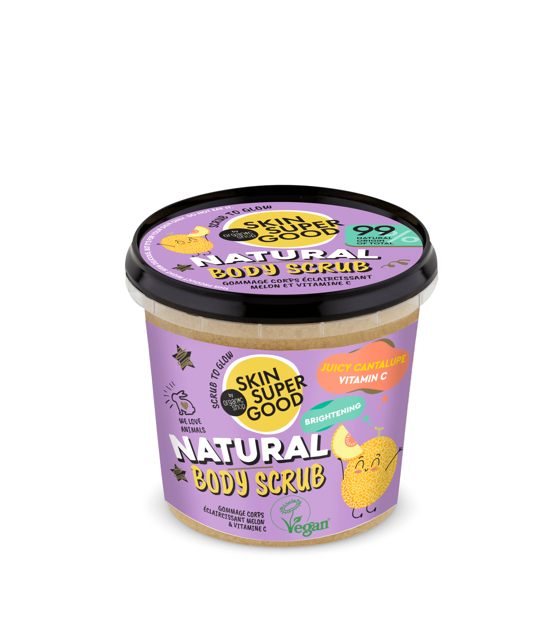 Juicy Cantalupe Vitamin C Natural Body Scrub