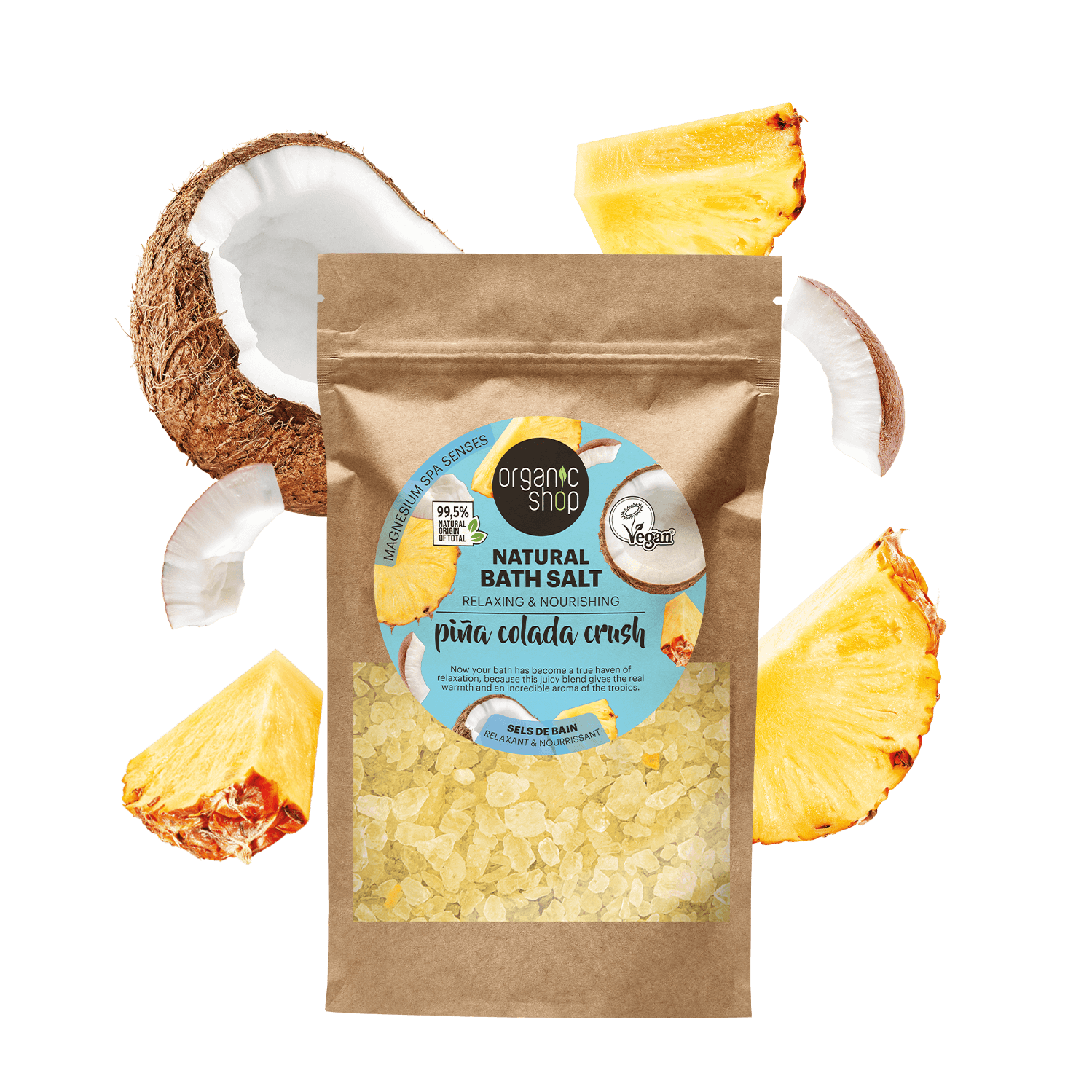 Pina Colada Crush. Natural Bath Salt – Organic Shop