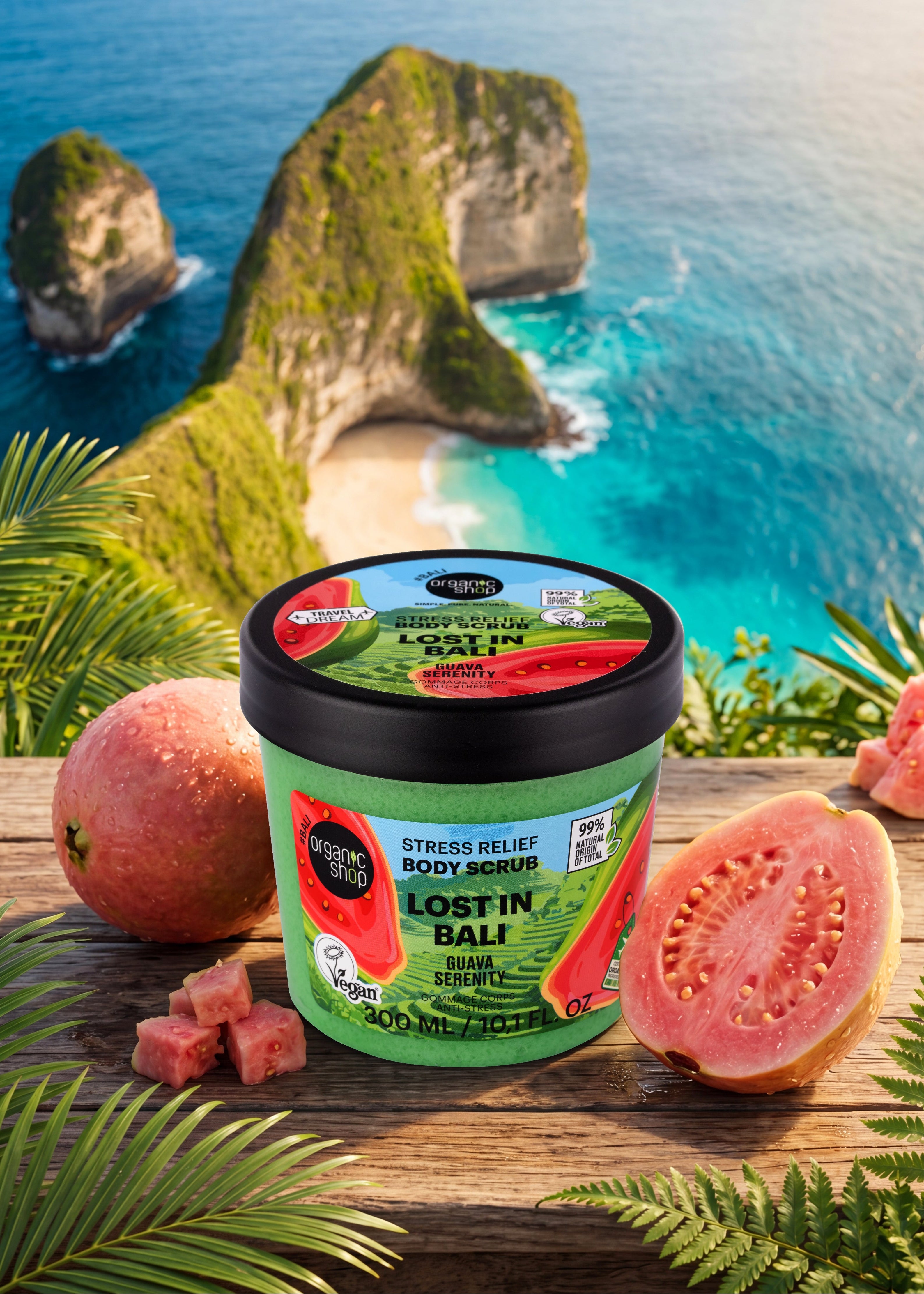 Lost In Bali vartalokuorinta stressin lievitykseen. Guava Serenity