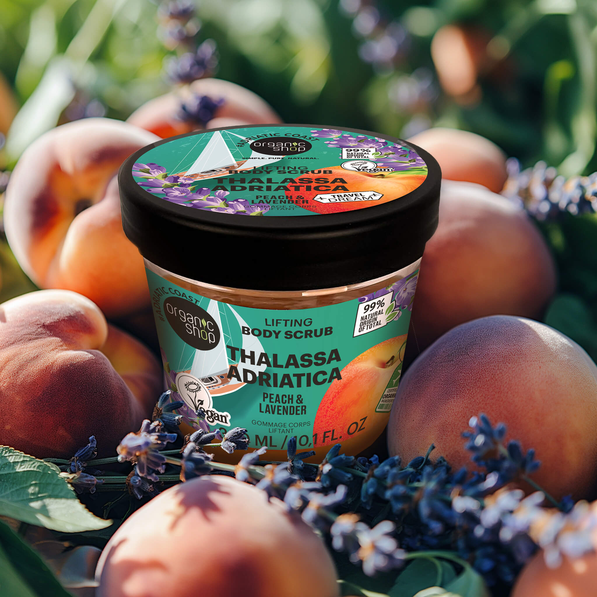 Thalassa Adriatica Body Scrub Lifting. Peach & Lavender
