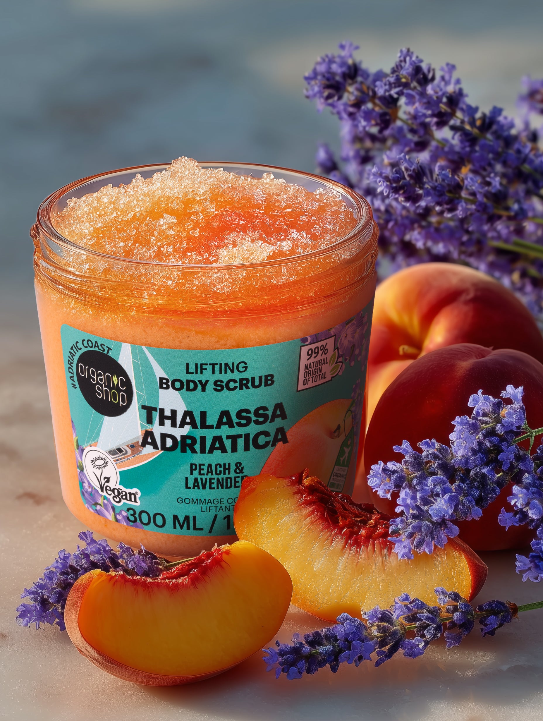 Thalassa Adriatica Body Scrub Lifting. Peach & Lavender – Organic Shop