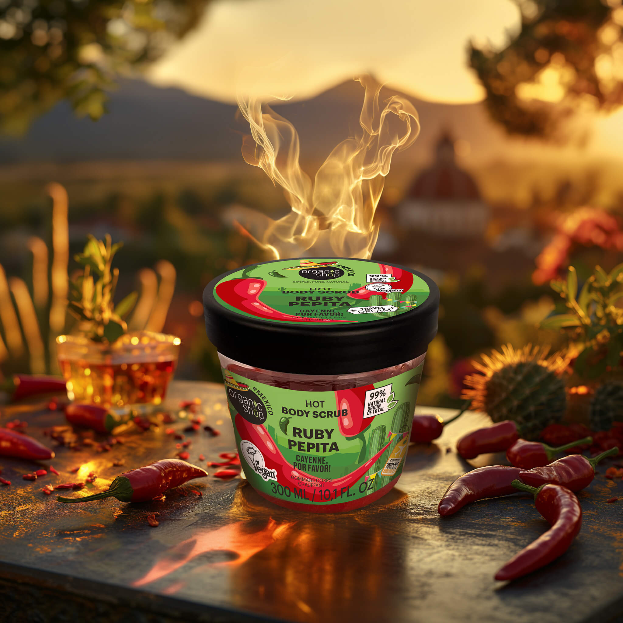 Ruby Pepita Body Scrub Hot. Cayenne, Por Favor!