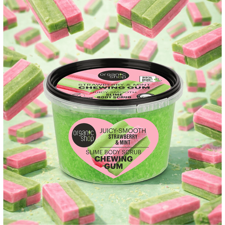 Strawberry & Mint Chewing Gum Slime Body Scrub