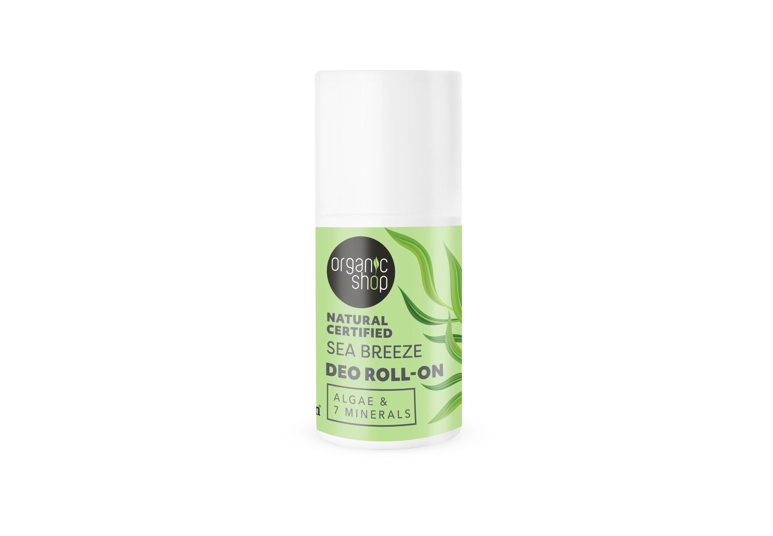 Natural Certified Sea Breeze Deo Roll-On. Algae & 7 Minerals