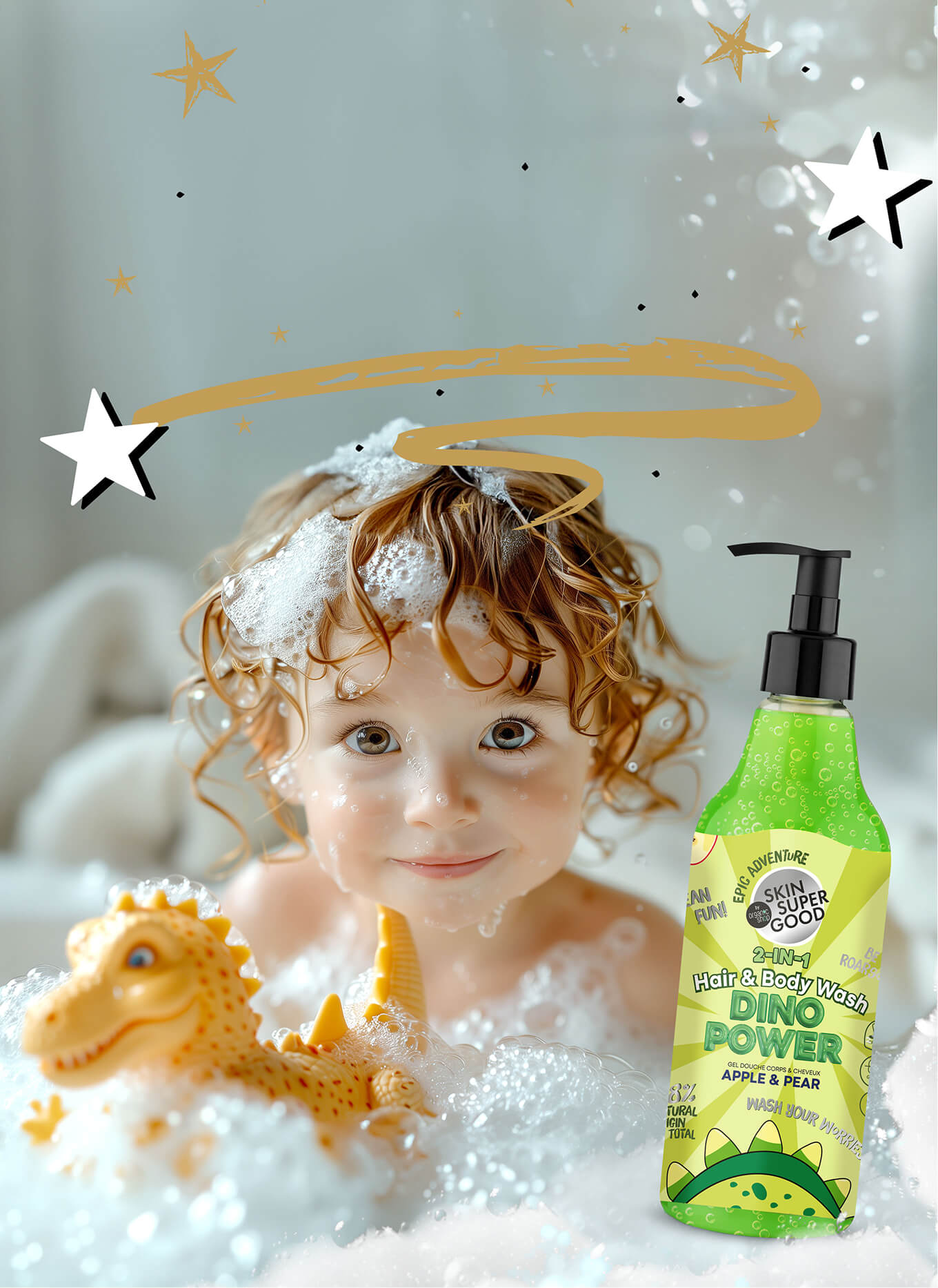 Dino Power. 2-in-1 Hair & Body Wash