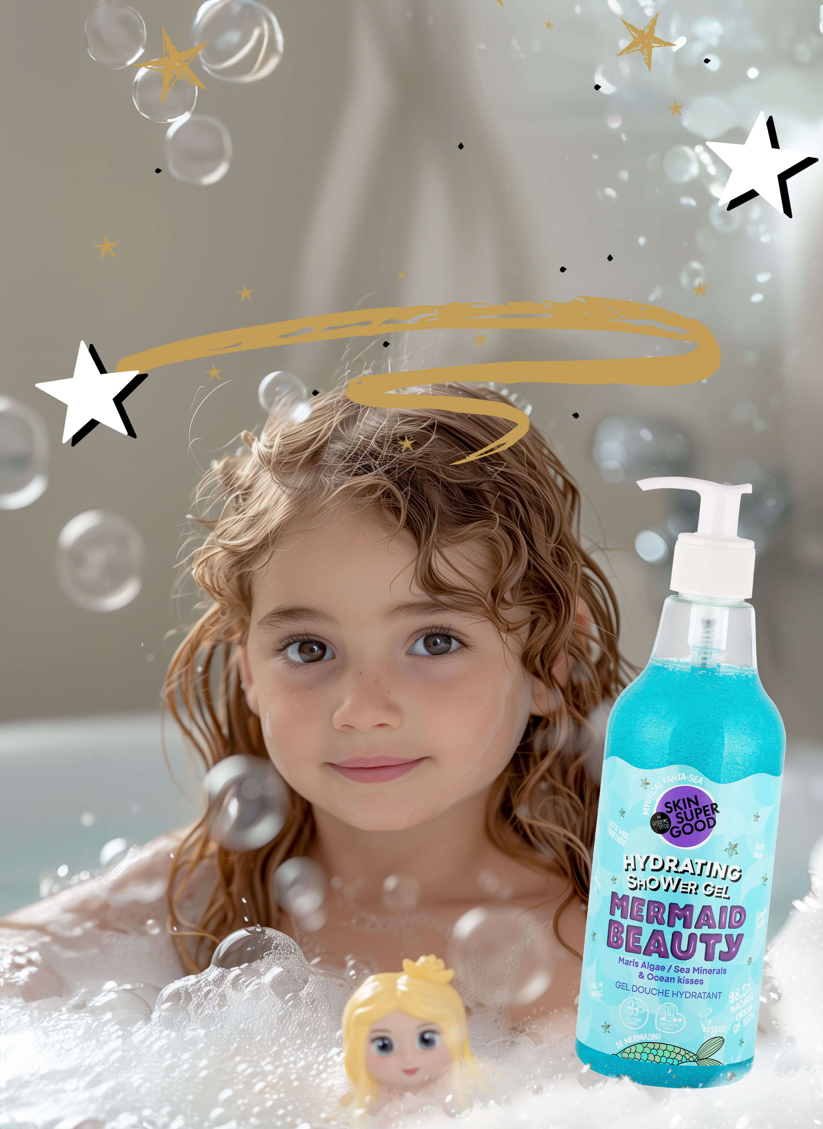 Mermaid Beauty. Hydrating Shower Gel. Mystical Fanta-Sea