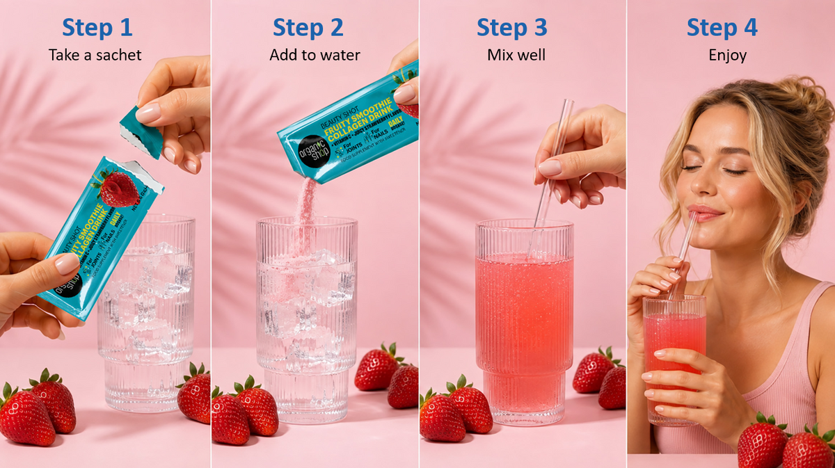 Food Supplement BEAUTY SHOT Fruity Smoothie Collagen Drink