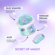 Mermaid Beauty. Moisturising Shimmering Body Mousse. Be Mer-Mazing!