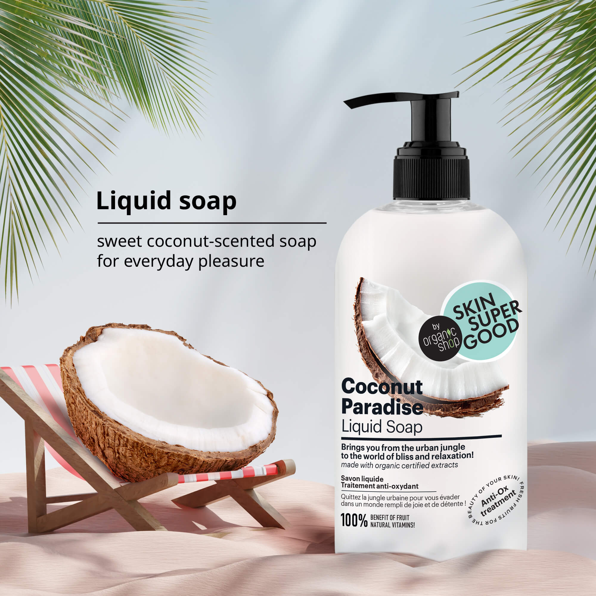 Coconut Paradise Liquid Soap. Anti-Ox Treatment