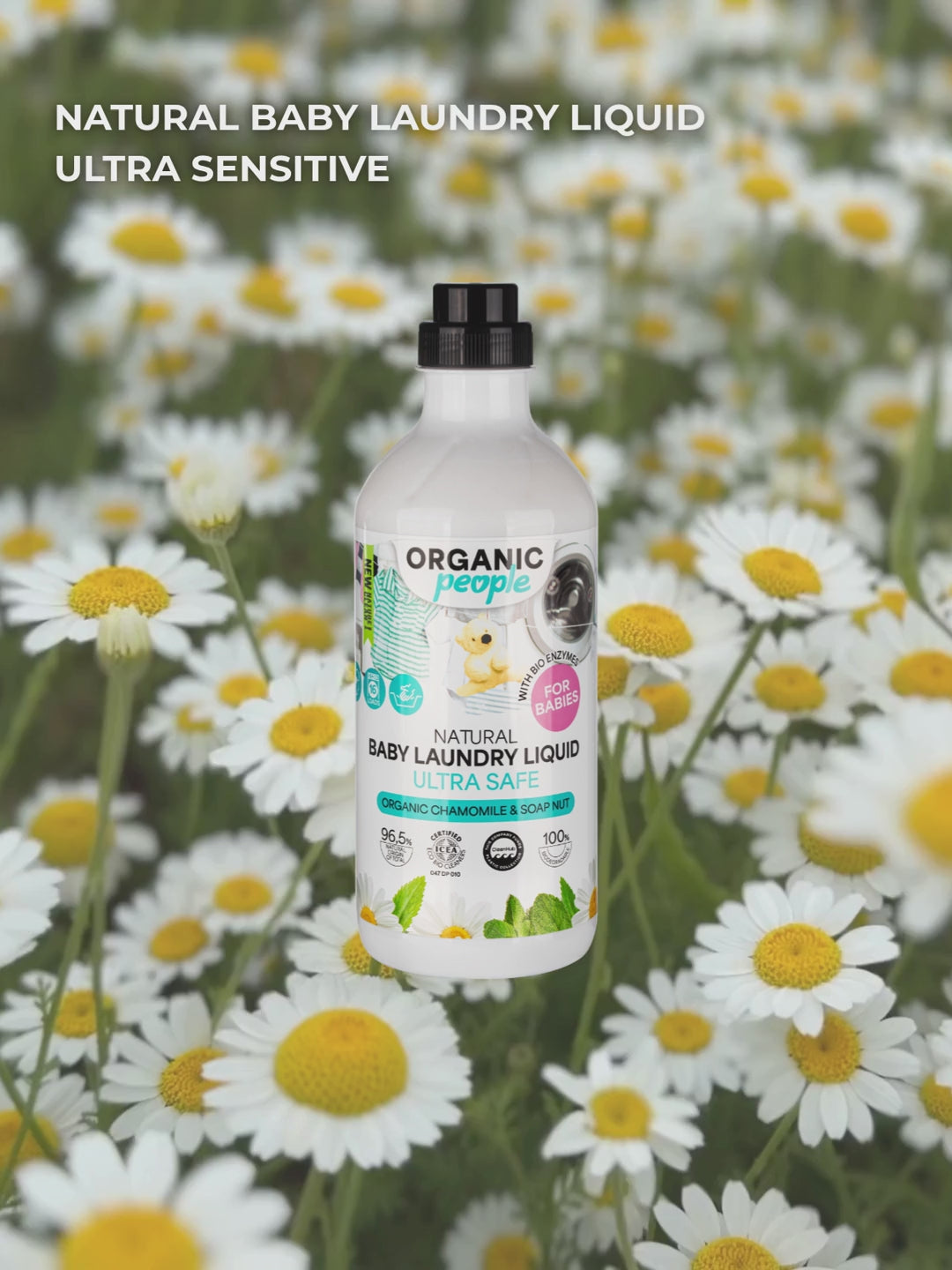 Load video: Organic People. Baby Laundry Liquid Ultra Safe