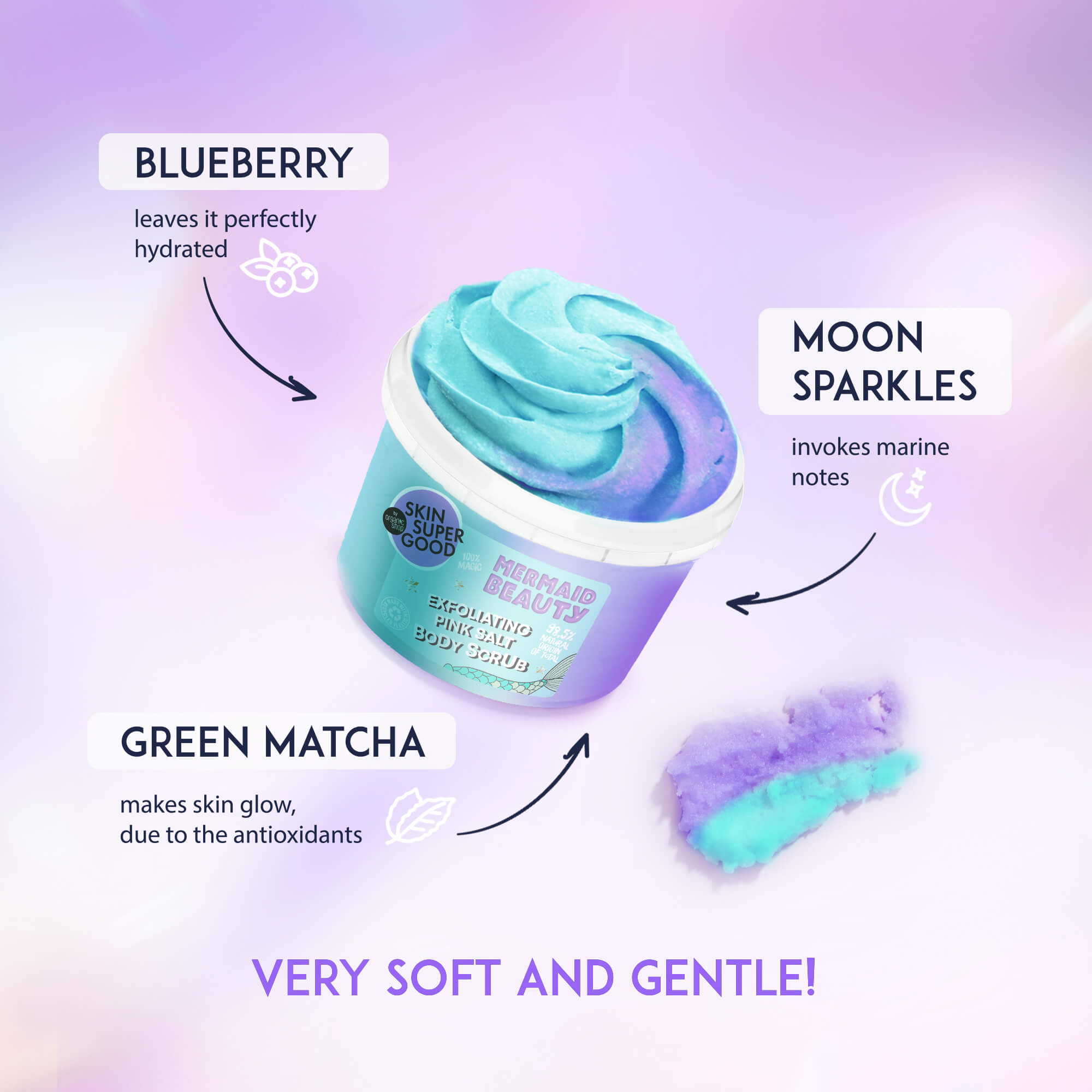 Mermaid Beauty. Exfoliating Salt Body Scrub. #Splashparty